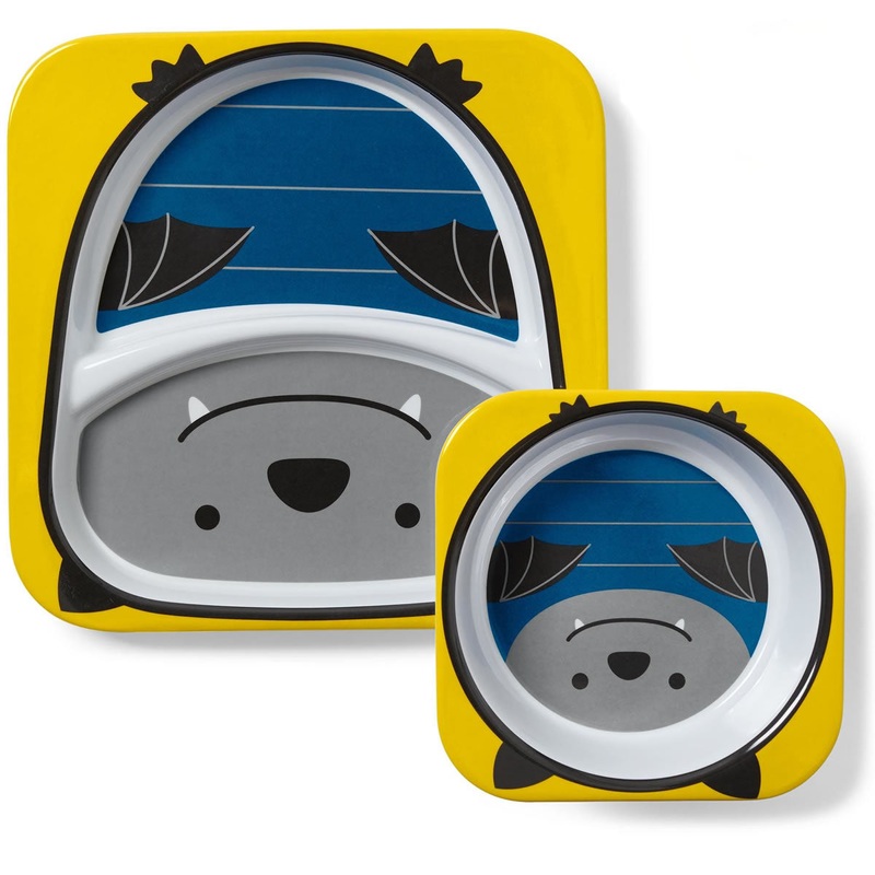 Skip Hop Zoo Melamine Plate & Bowl Set – Bat