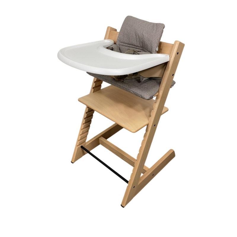 Stokke Tripp Trapp Complete High Chair, 1, Dots Grey, Natural