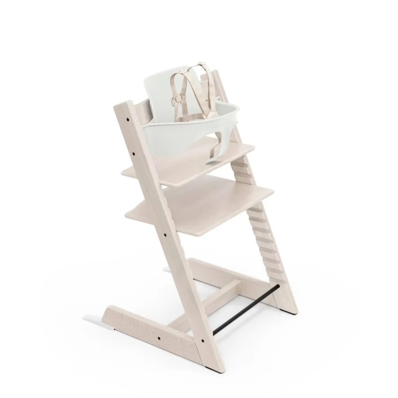 Tripp Trapp High Chair + Baby Set 2 – Whitewash