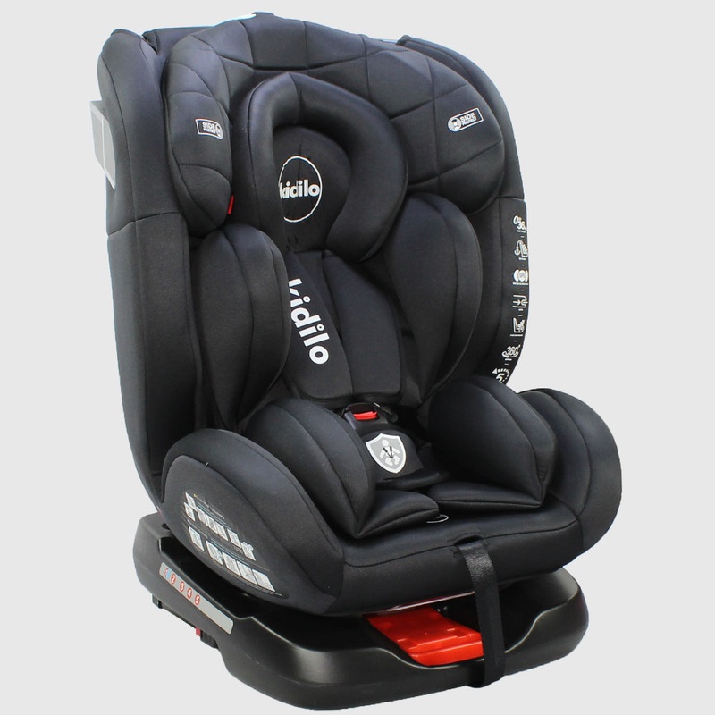 Black Kidilo Car seat Isofix