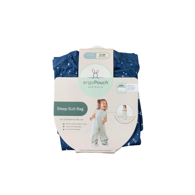 ErgoPouch Sleep Suit Bag .3 TOG, 3-12 months, Night Sky