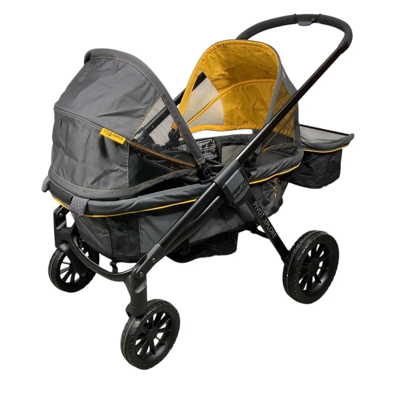Evenflo Pivot Xplore All-Terrain Double Stroller Wagon, 2024, Adventurer Grey
