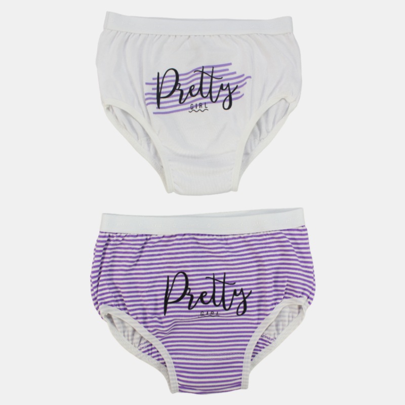 Girls Cotton Panties (Pack of 2)