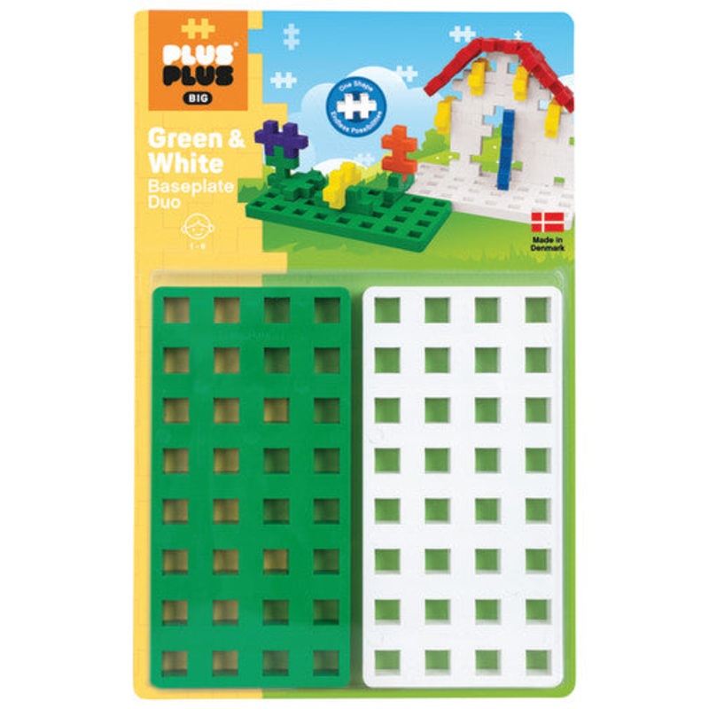 Plus-Plus BIG Duo Baseplates, 2-Pack