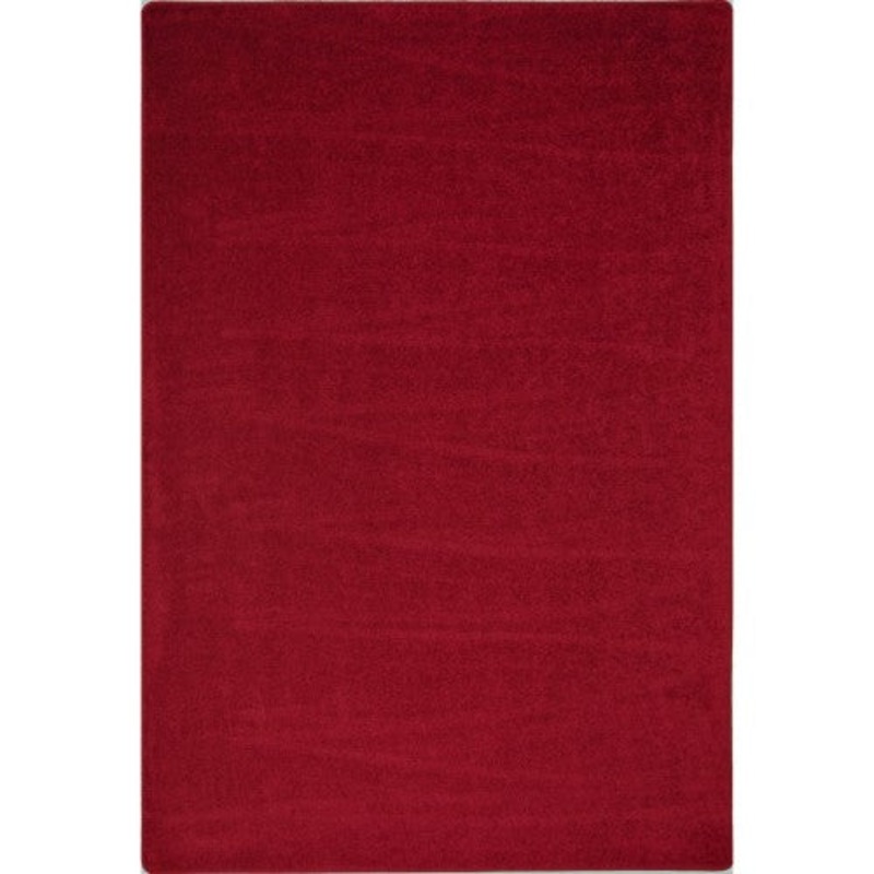 Endurance Solid Color Rug, 12′ x 6′ Rectangle, Burgundy