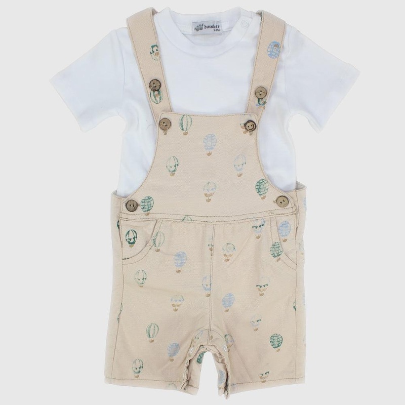Hot Air Balloon Short-Sleeved Romper