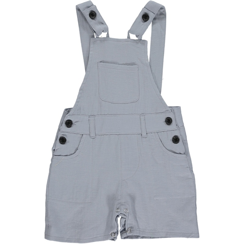 Me & Henry Bowline Dark Grey Woven Overalls