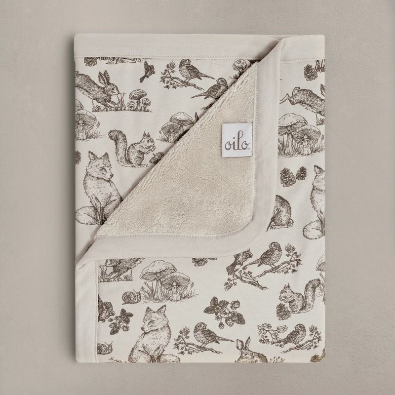Oilo – Woodland Nursery – Cuddle Plush Infant Blanket
