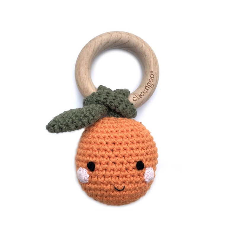 Teething Rattle Orange