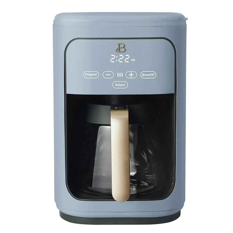14-Cup Programmable Coffee Maker with Touch-Activated Display – Blue