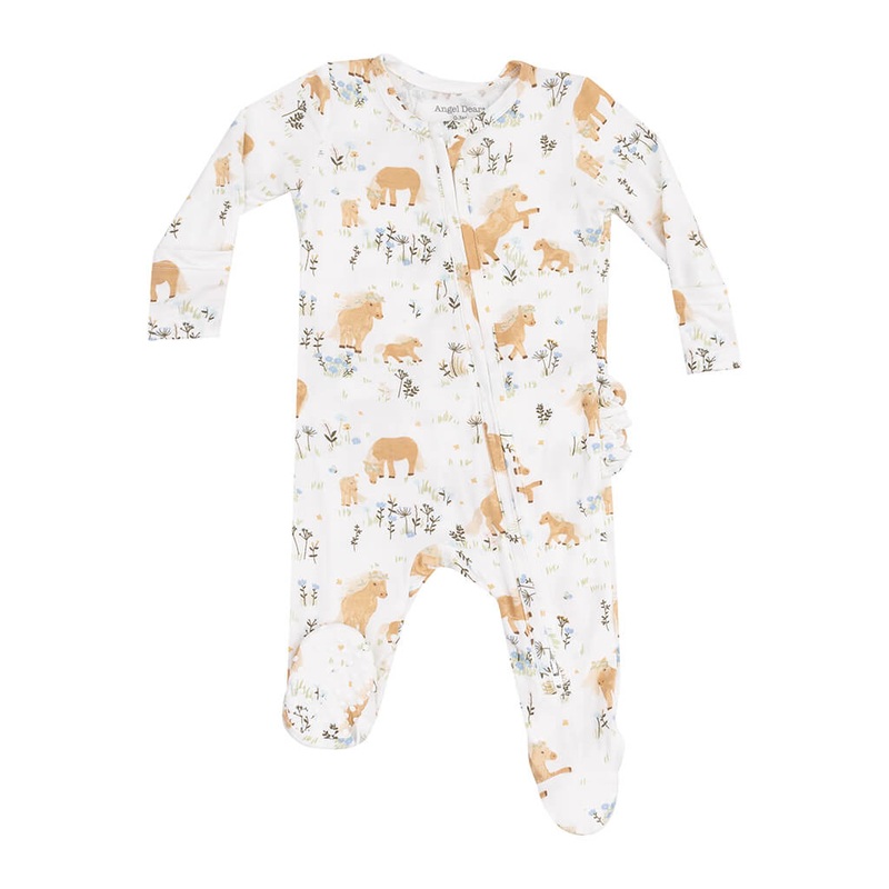 2-Way Zipper Footie Pretty Ponies