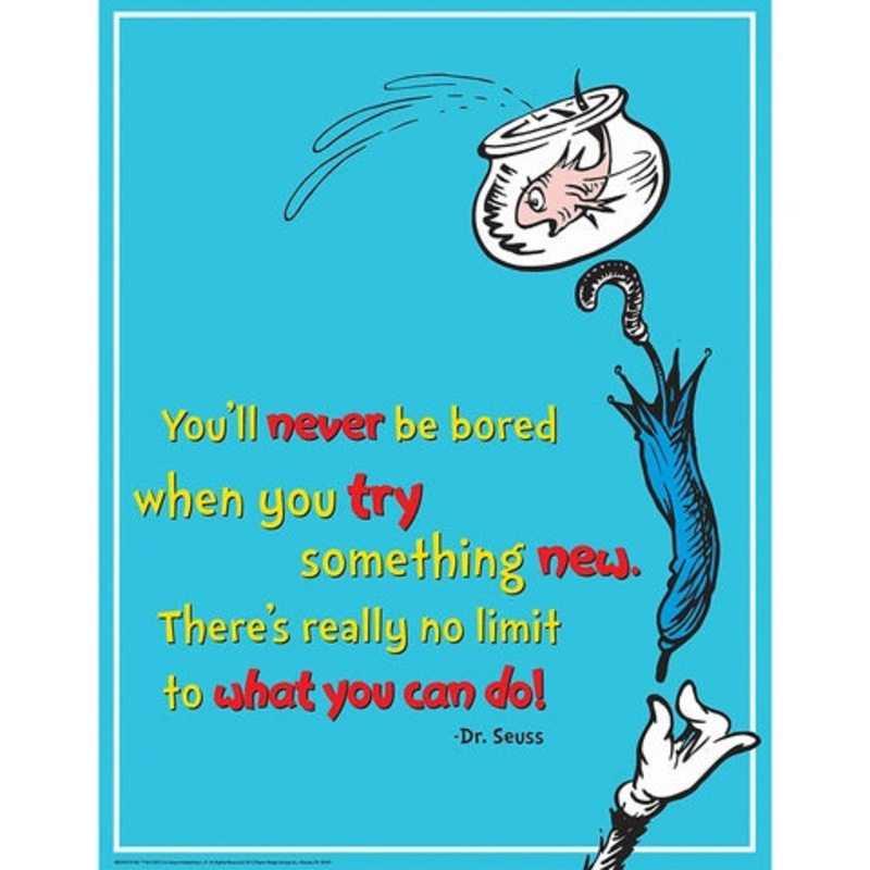 Dr. Seuss Try Something New Poster (D)