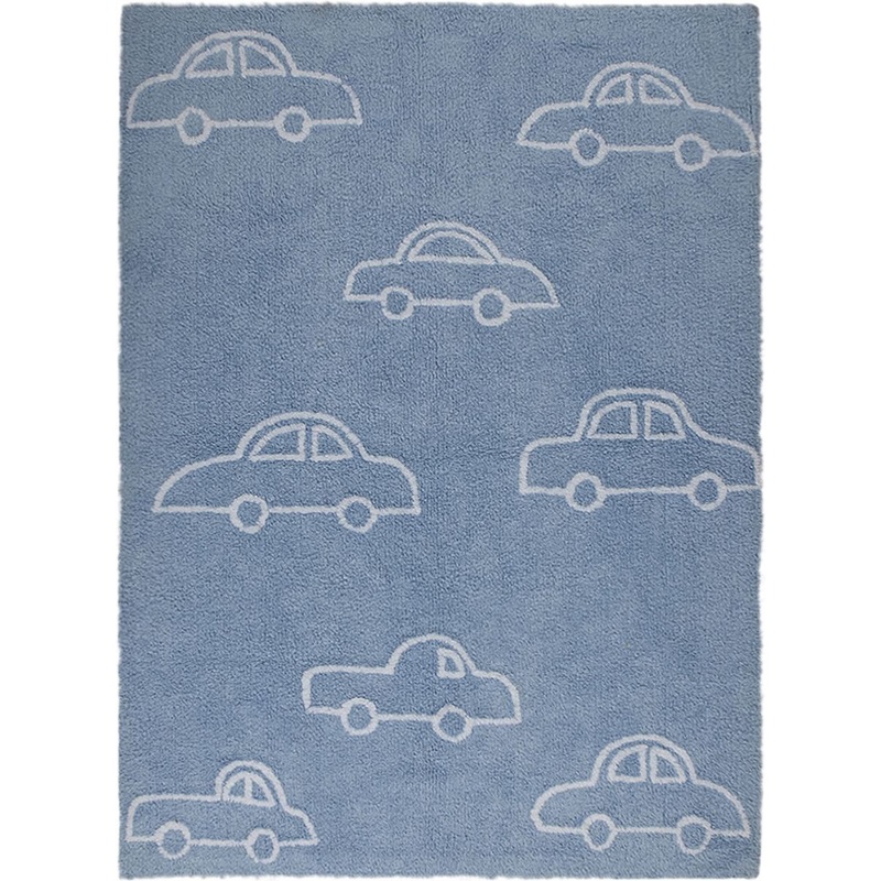 Lorena Canals Cars Rug – Blue (4′ x 5′ 3″)