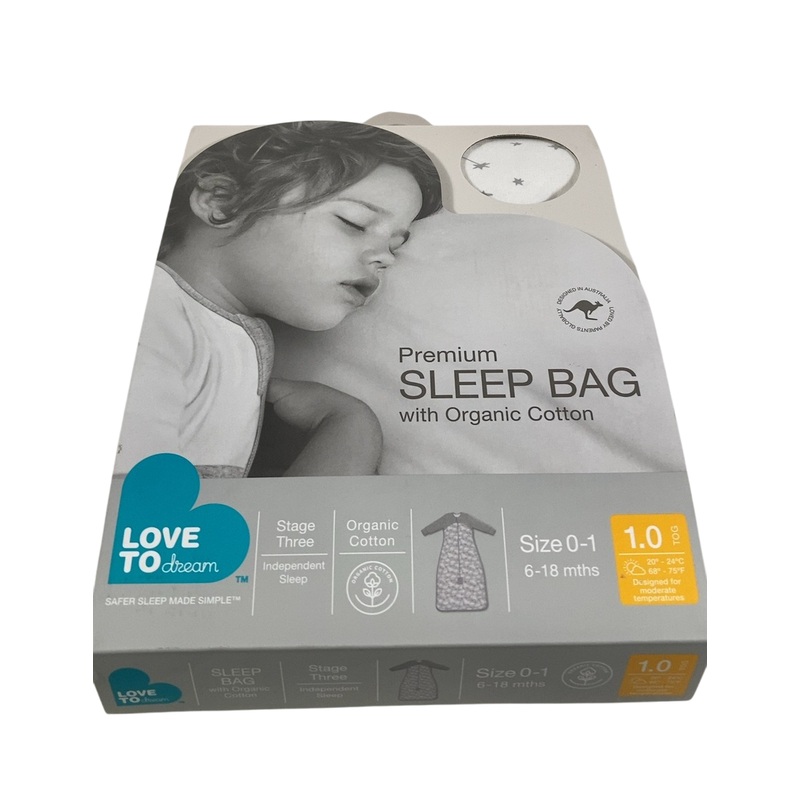 Love To Dream Sleep Bag Long Sleeve, 6-18 Months, Stellar White
