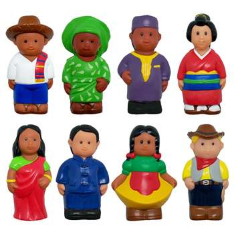 Multicultural Around World Fig 8Pk