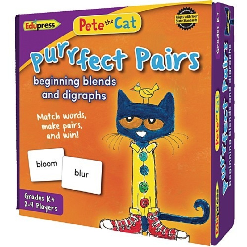 Pete the Cat Purrfect Pairs Games – Beginning Blends and Digraphs
