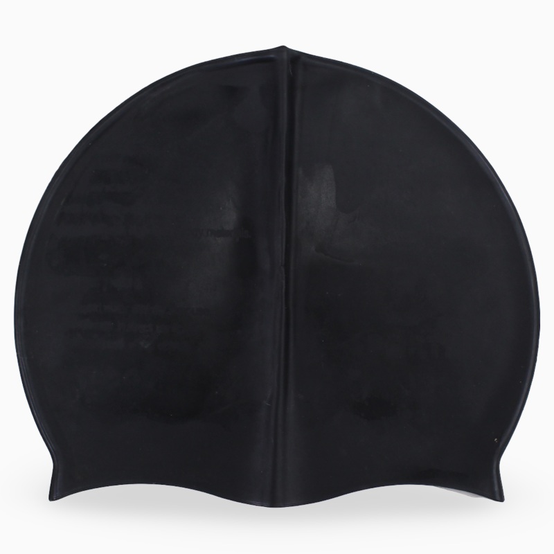 Silicone Swim Cap for Kids  Black