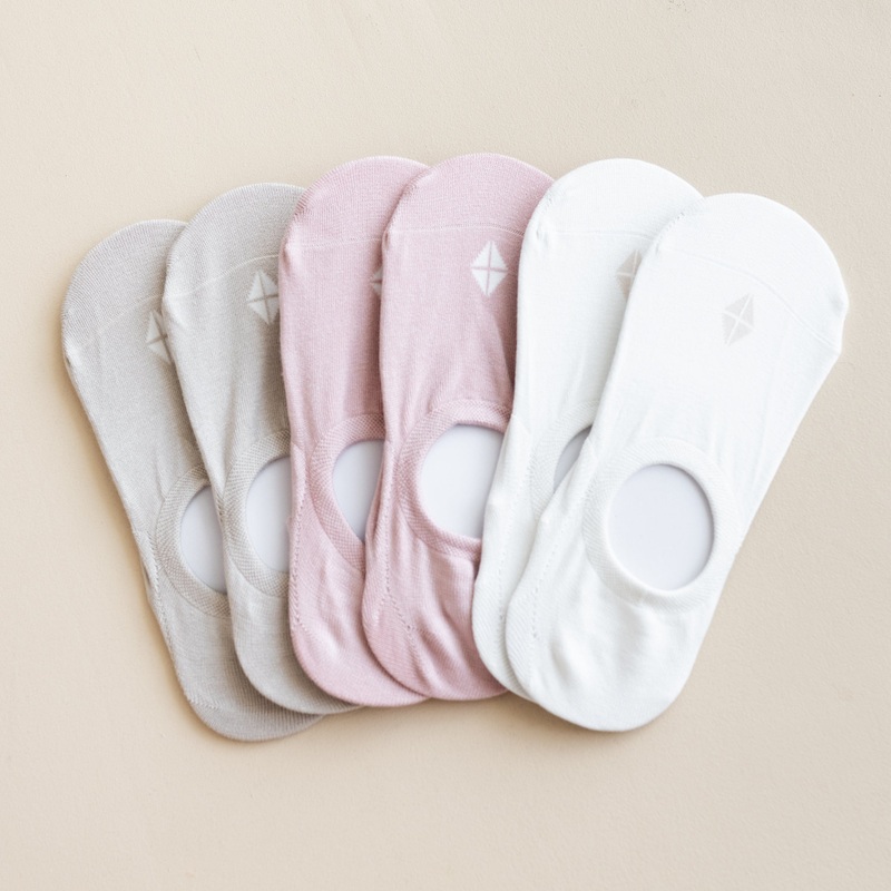 Women’s No Show Socks 3-Pack in Neutral
