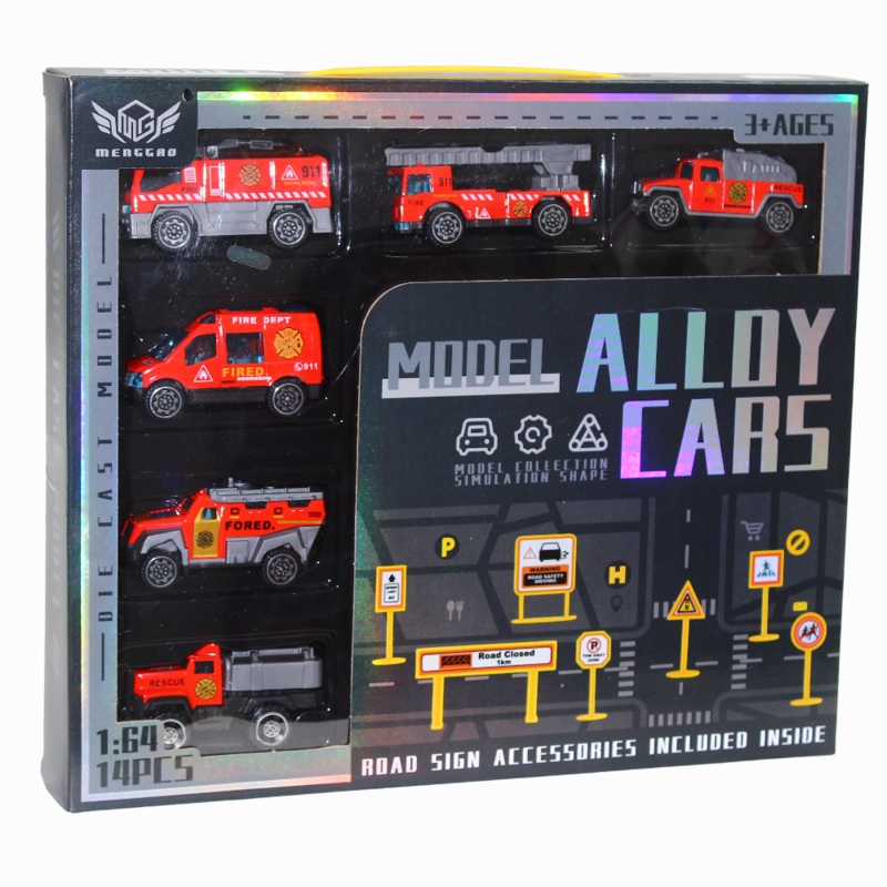 1:64 Scale Die Cast Trucks Set – (14 Pieces)