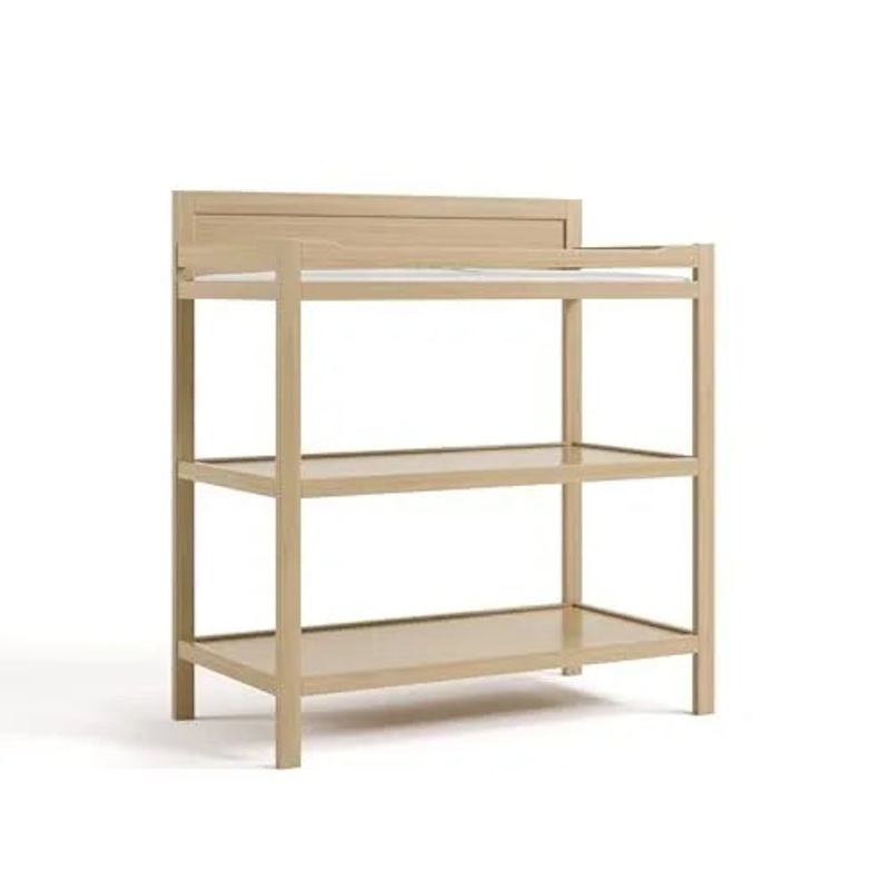 Alpine Changing Table with Water-Resistant Changing Pad – Driftwood