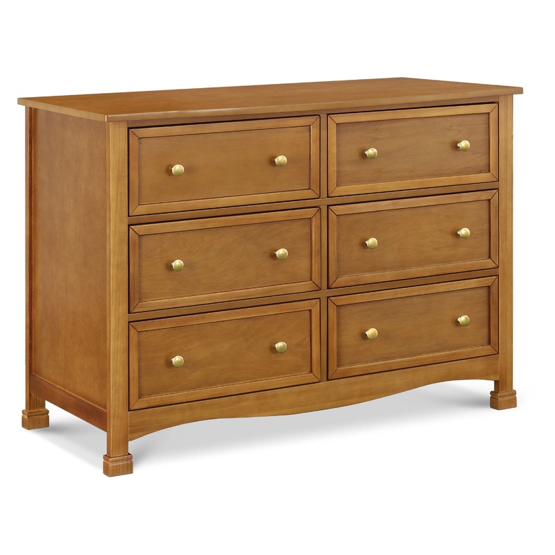 Kalani 6 – Drawer Double Wide Dresser – Chestnut