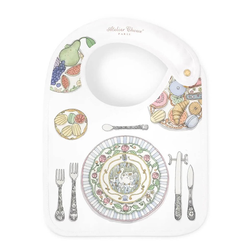 Satin Bib Bon Appetit