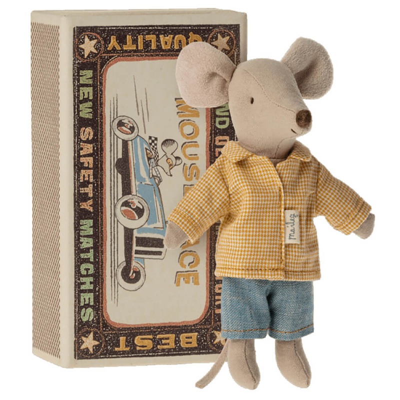 Big Brother Mouse Doll with Yellow Shirt in Matchbox