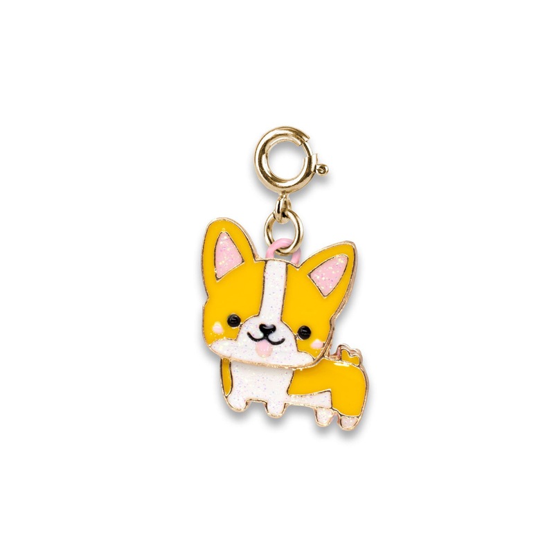 Charm It Gold Corgi Charm