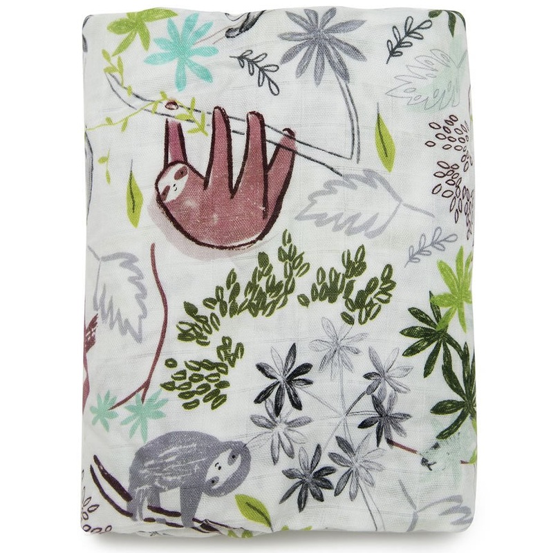 Loulou Lollipop Luxe Fitted Crib Sheet – Sloth