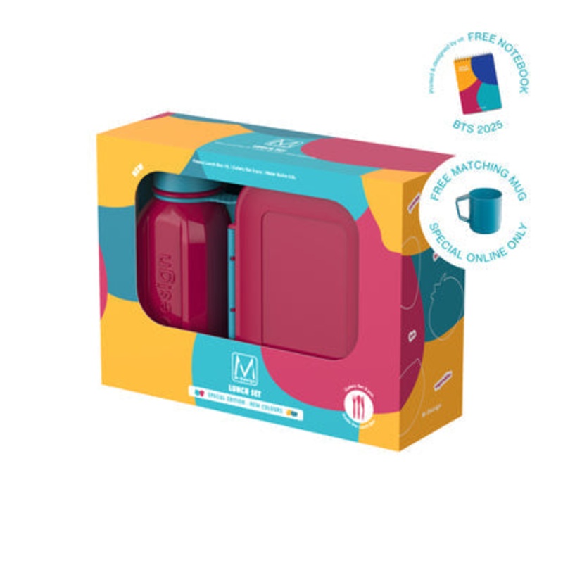 M-Design Lunch Set – 1.1 L Fuchsia/Teal