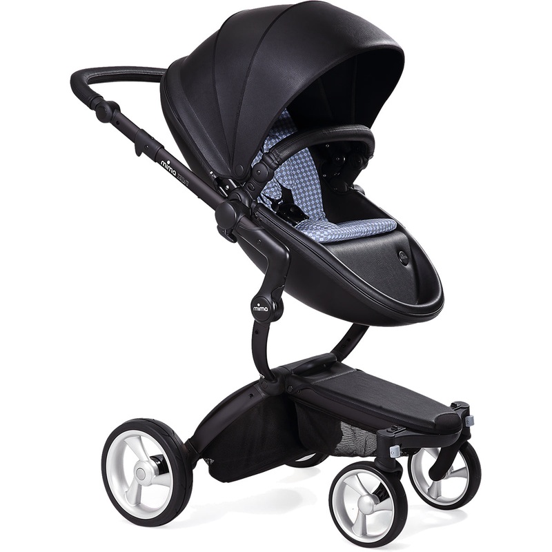 Mima Xari Complete Stroller, Black – Black / Retro Blue