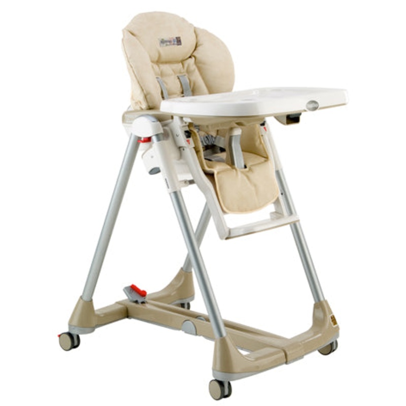 Peg Perego Prima Pappa Diner High Chair 2007 Oatmeal Leatherette