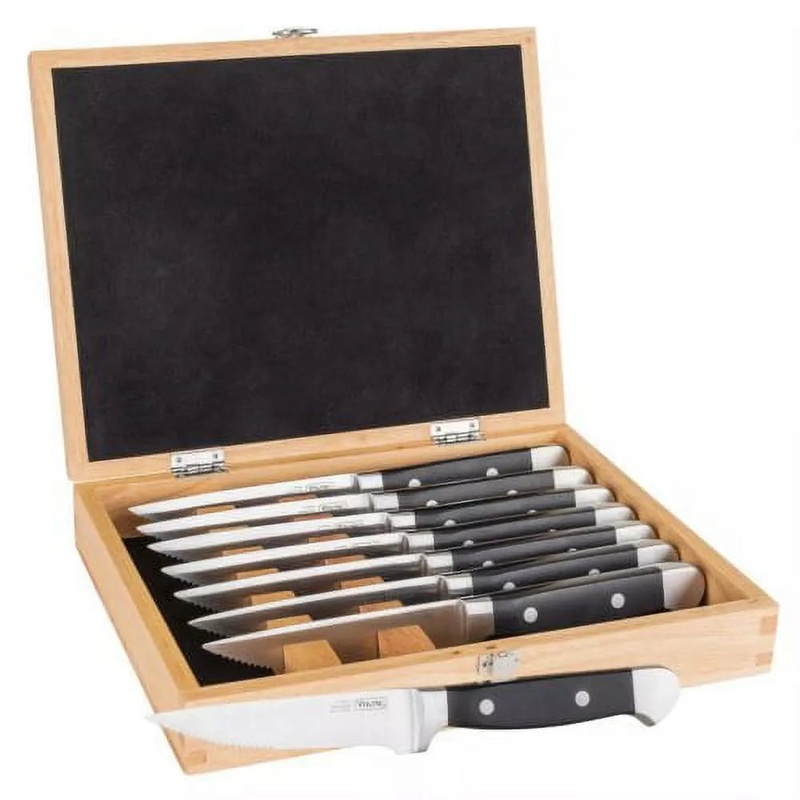 8-Piece Steakhouse Knife Set with Storage Box
