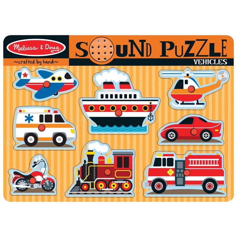 Melissa & Doug Vehicles Sound Puzzle