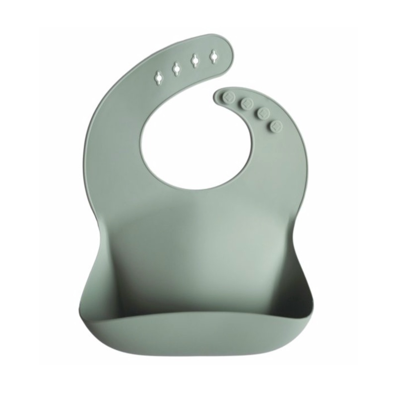 Silicone Bib – Cambridge Blue
