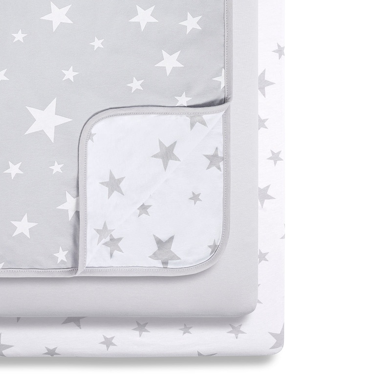 Snuz 3-Piece Bedding Set | Crib Gray Star