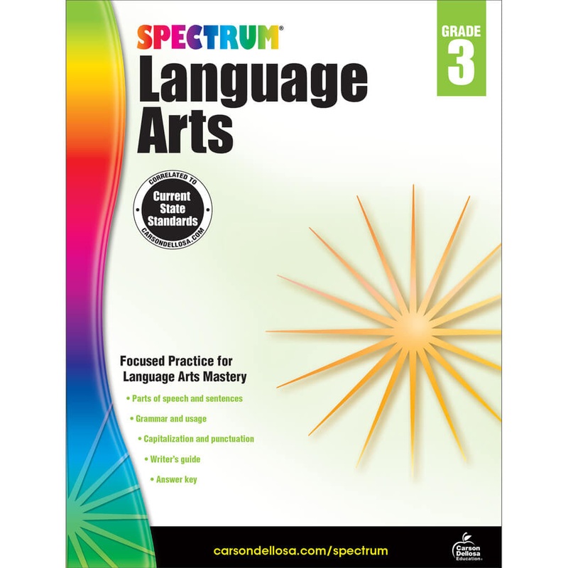Spectrum Language Arts Workbook Grade 3 Paperback