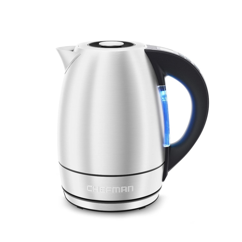 1.8 Liter Electric Kettle, 1500W Rapid Water Boiler with Lift-Out Lid  Stainless Steel, New