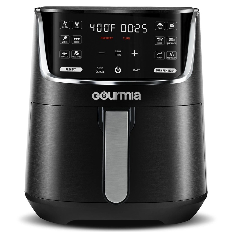 4-Quart Digital Air Fryer With 12 One-Touch Presets – Black