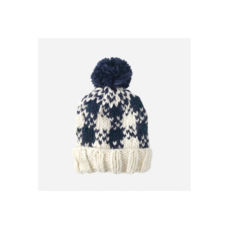 Blueberry Hill Buffalo Check Plaid Hat – Navy