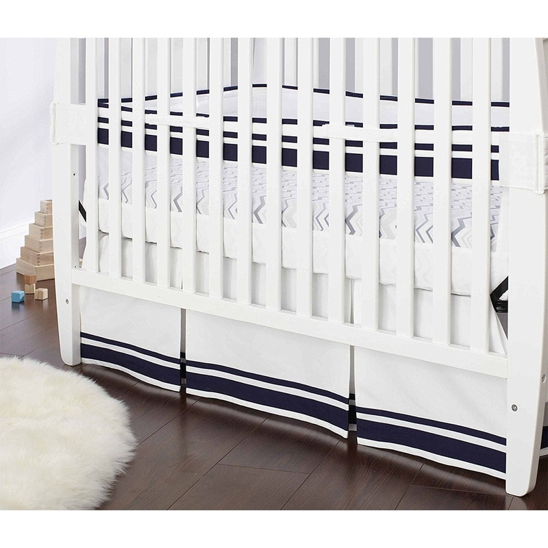 Just Born Crib Skirt – Navy