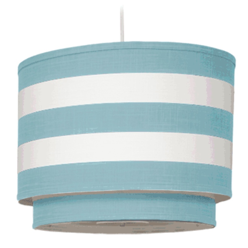 Oilo Stripe Double Cylinder Light in Aqua