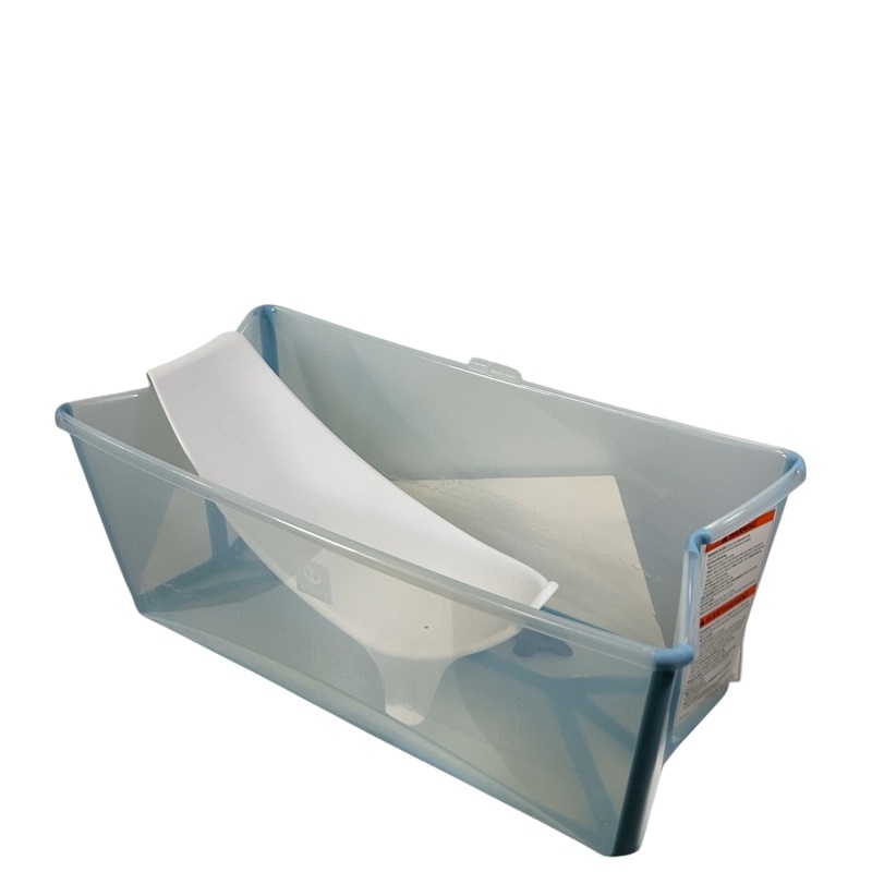 Stokke Flexi Bath Bundle Pack, Regular, Transparent Ocean Blue