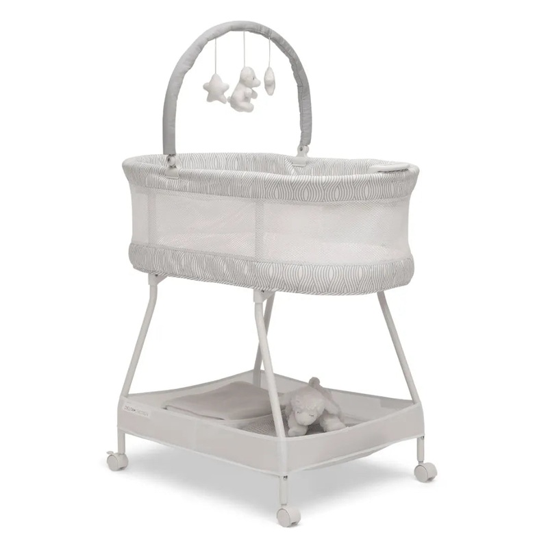 Curve Bassinet – White and Gray