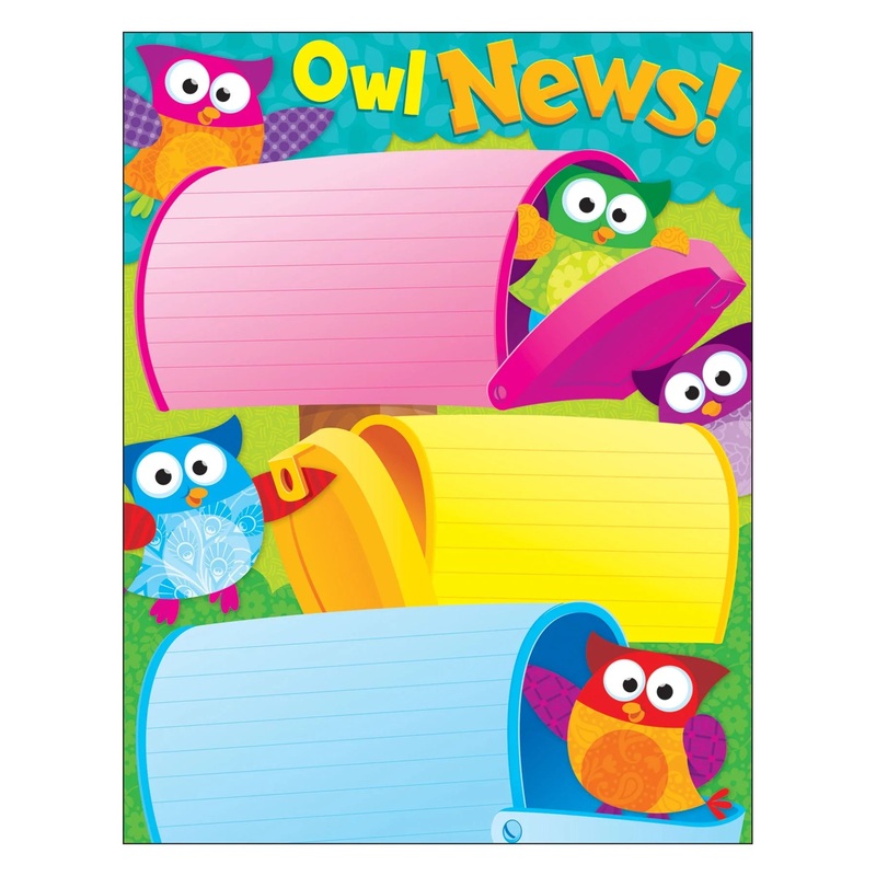 Owl News Owl-Stars! Learning Chart