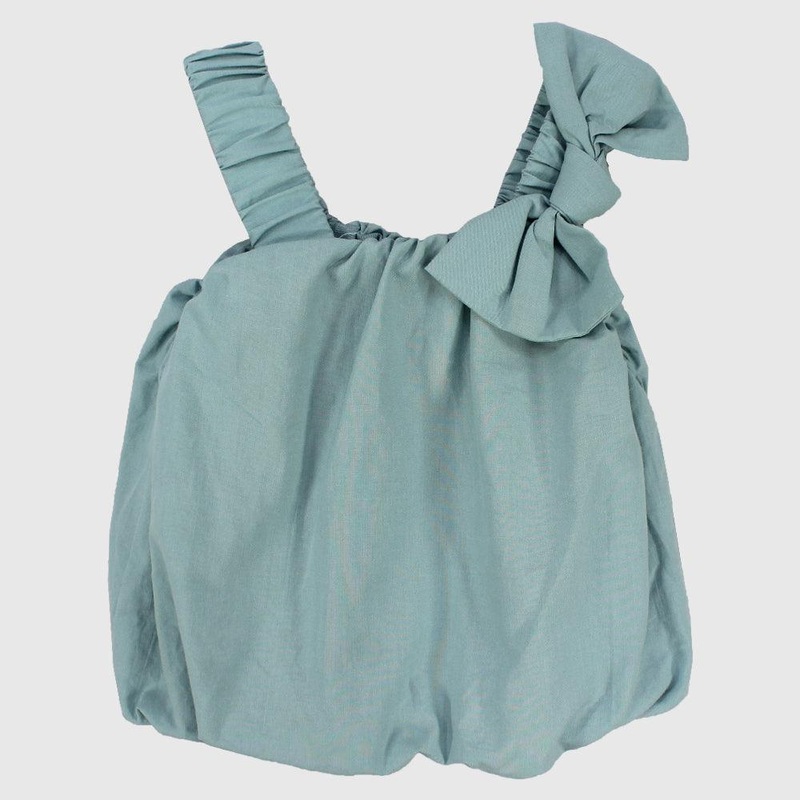 Ruffled Shoulders Sleeveless Blouse