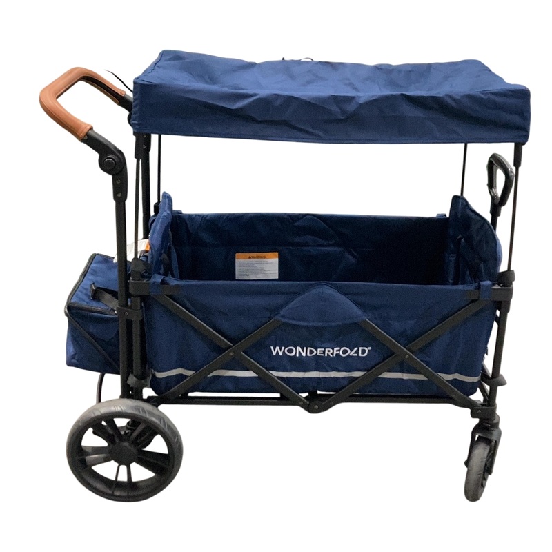 Wonderfold X2 Push + Pull Double Stroller Wagon, 2024, Sapphire Navy