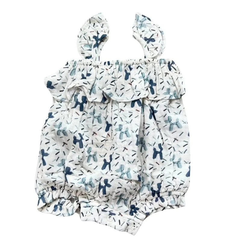 Babysprouts – Gauze Bubble Romper – Balloon Dogs
