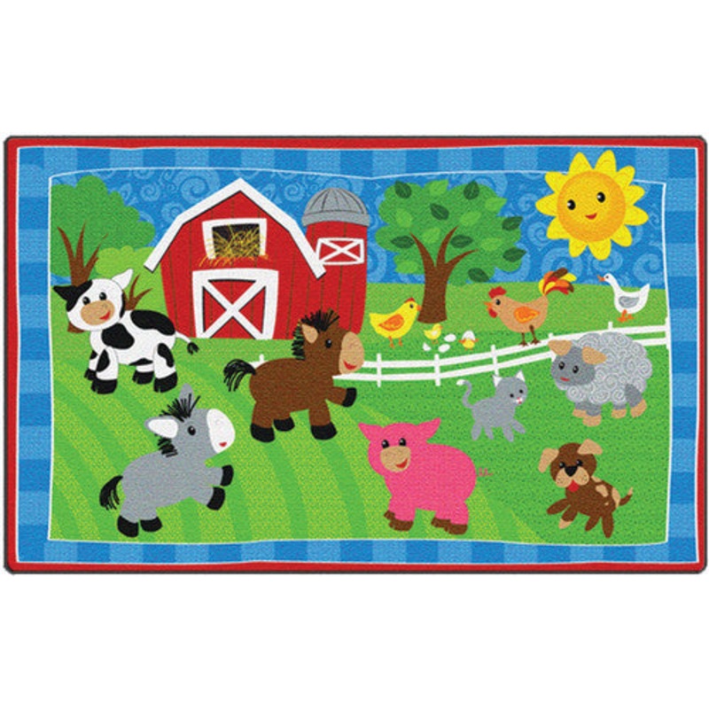 Cutie Barnyard Rug, 5′ x 8′