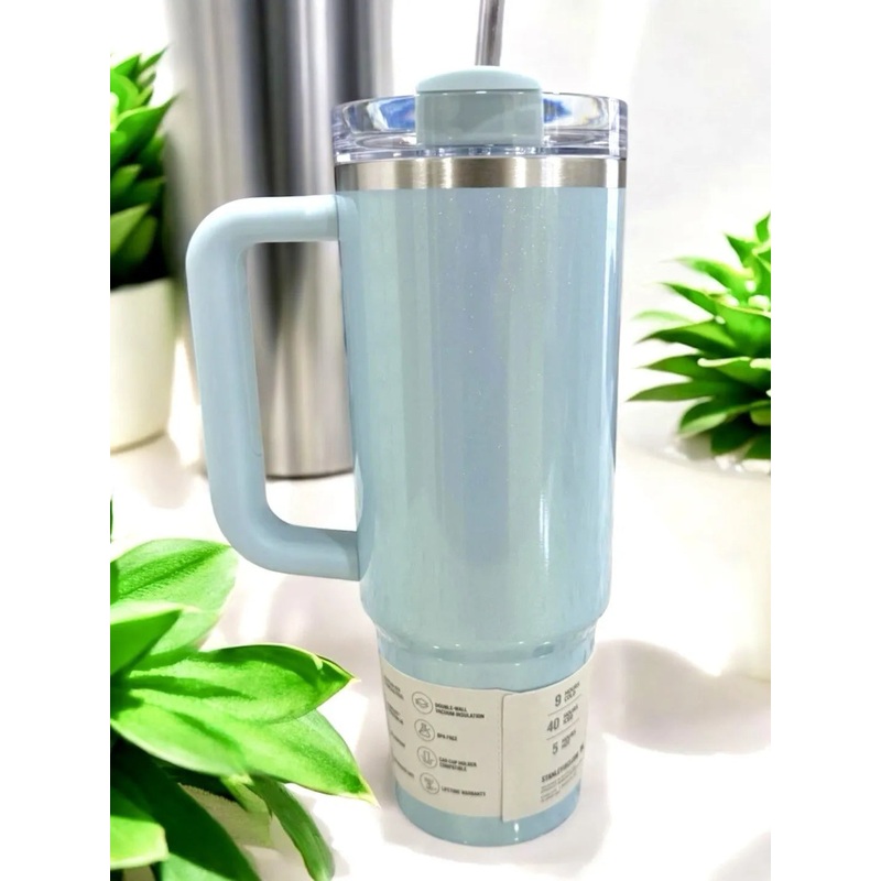 Stanley 30 Oz Stainless Steel H2.0 Flowstate Quencher Tumbler- Blueberry Milk